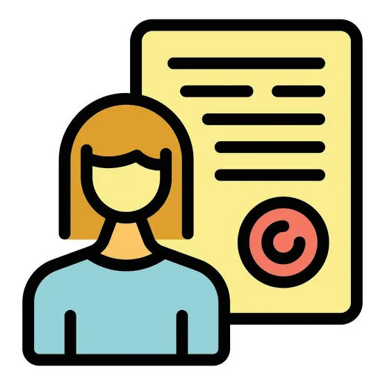 Shield icon with legal disclaimer document representing website terms and conditions