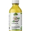 Pansar Essential pure, cold-pressed, unrefined organic coconut oil bottle for hair and scalp care
