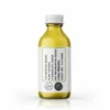Back label view of Pansar Essential therapeutic grade cold-pressed oil bottle showing product features, Halal certified, and organic badges.