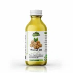 A clear glass bottle of Pansar Essential Pure Cold Pressed Walnut Oil (Roghan Akhrot) with a white cap against a plain white background.